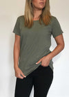 plume and thread-tops-sage-billie tee-front